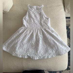 Lilly Pulitzer Girls White Eyelet Lace Dress